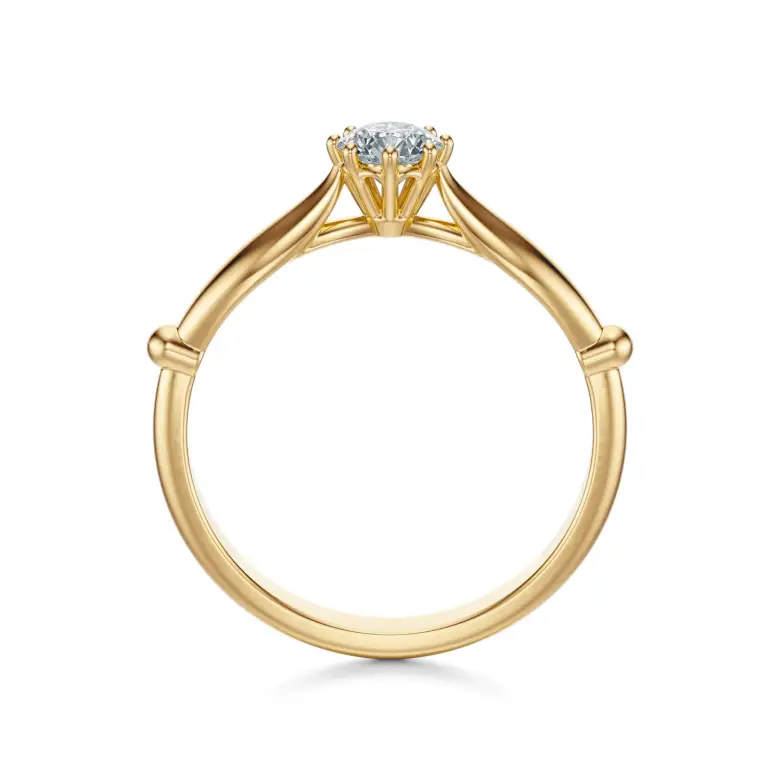 Pierścionek zaręczynowy złoty z diamentem AJPZ_095